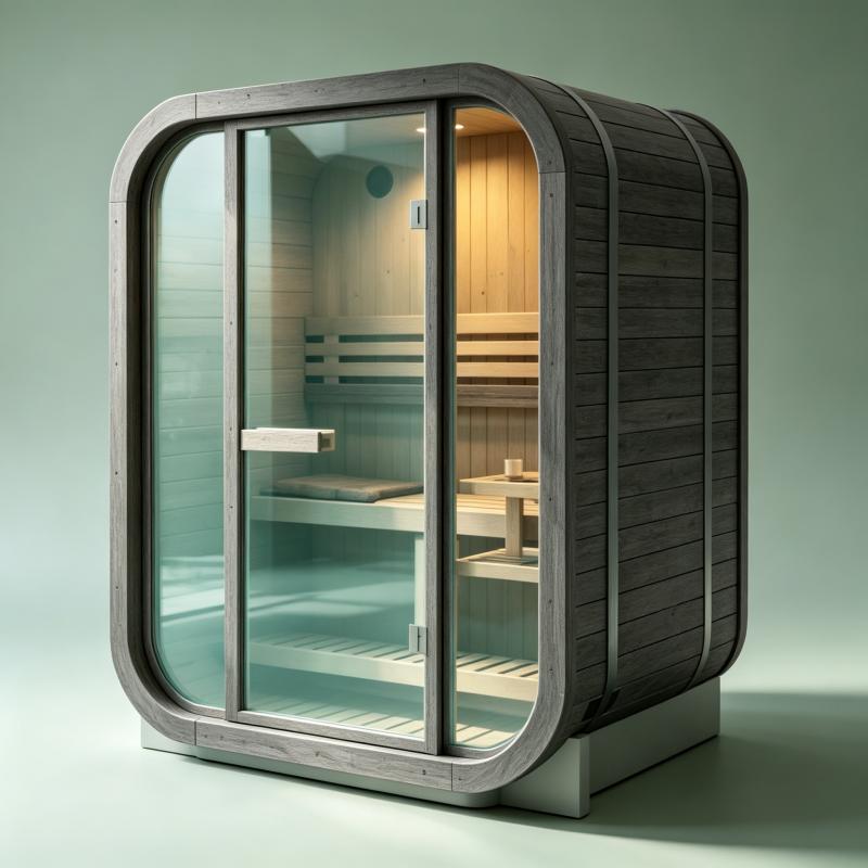 Wellness Resort Spa - غرفة ساونا كبيرة مخصصة، كابينة خشبية