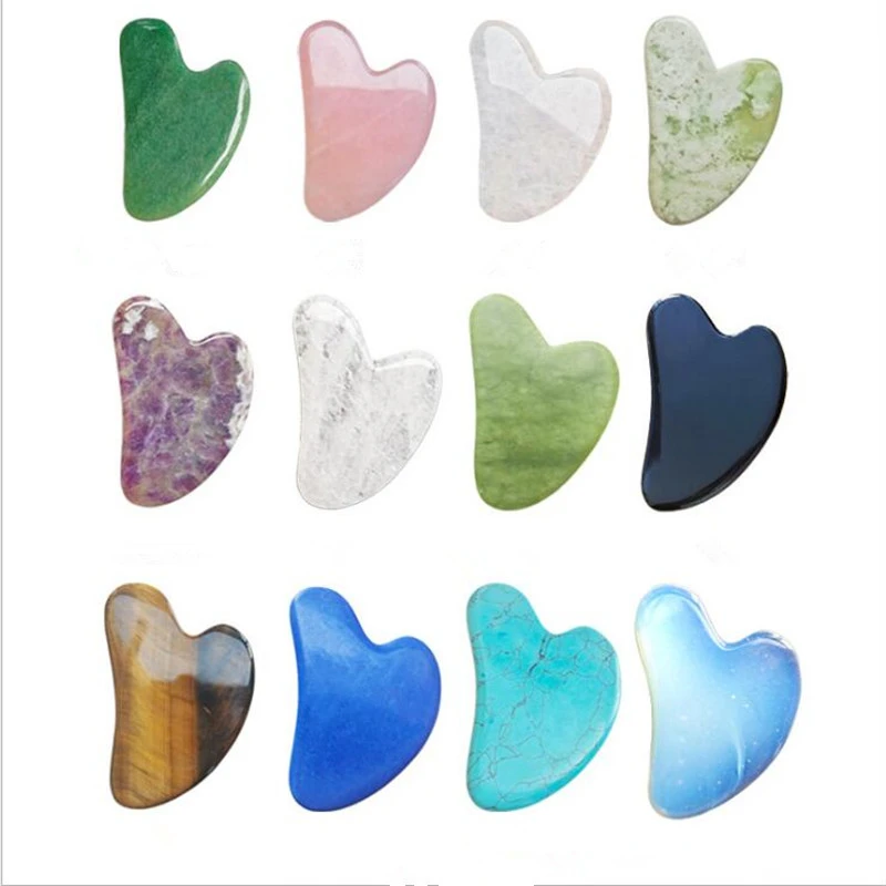 Jade Roller Stone - الطبيعية الخضراء اليشم الأسطوانة تدليك الوجه