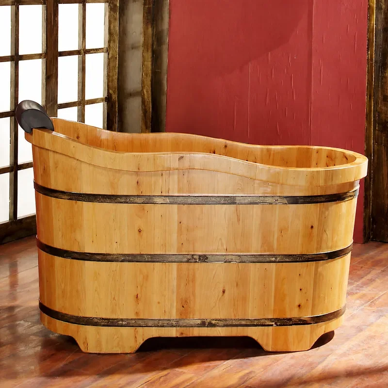 Spa Wellness Nature - حوض استحمام خشبي كبير من خشب