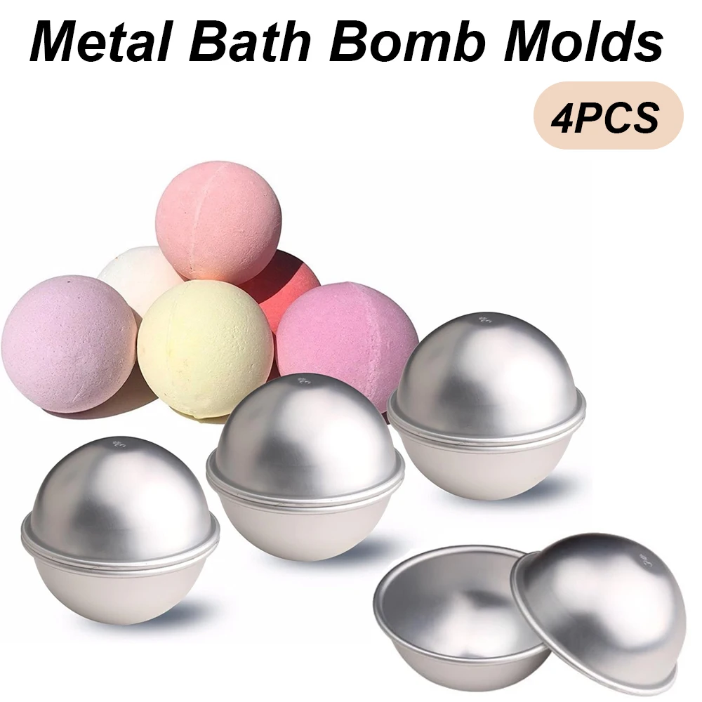 Bath Bomb Mold - مجموعة من 4 قطع: قوالب كرات
