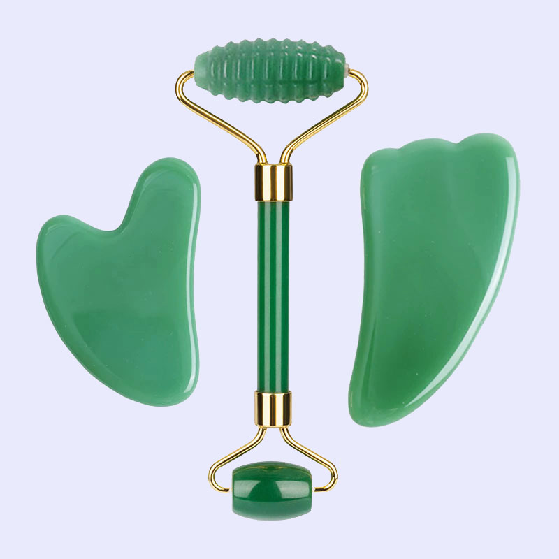 مدلك الوجه بحجر الأفنتورين الط - مراجعة Jade Roller Stone وسعره