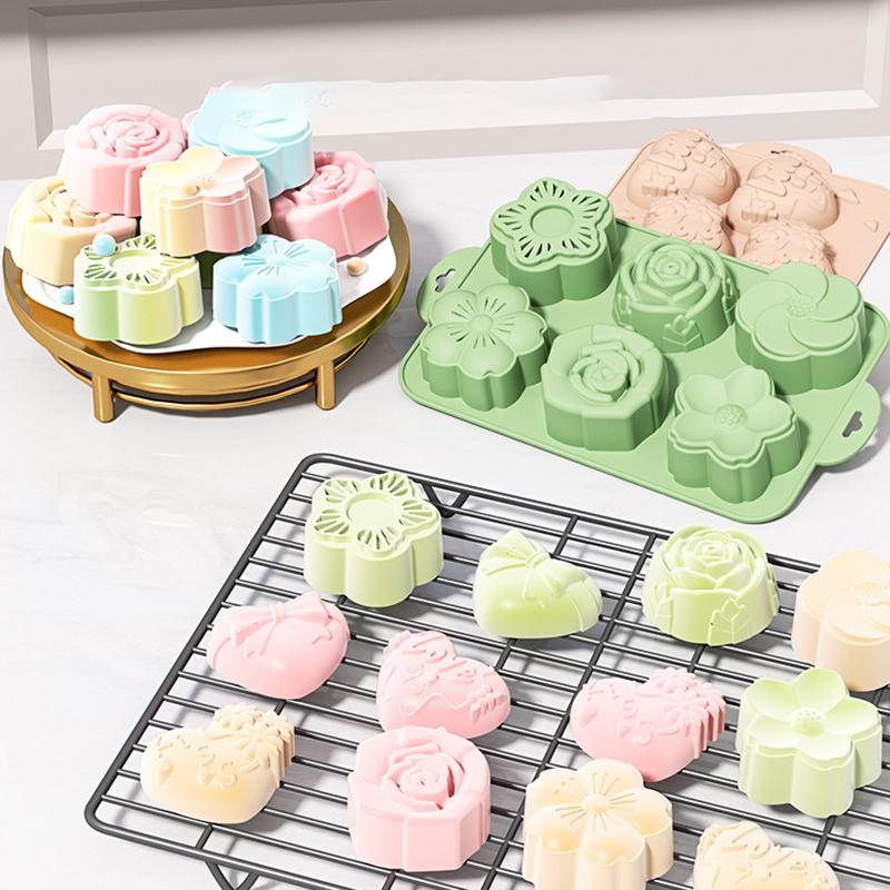 قوالب خبز بأشكال زهور مختلفة،  - مراجعة Bath Bomb Mold وسعره